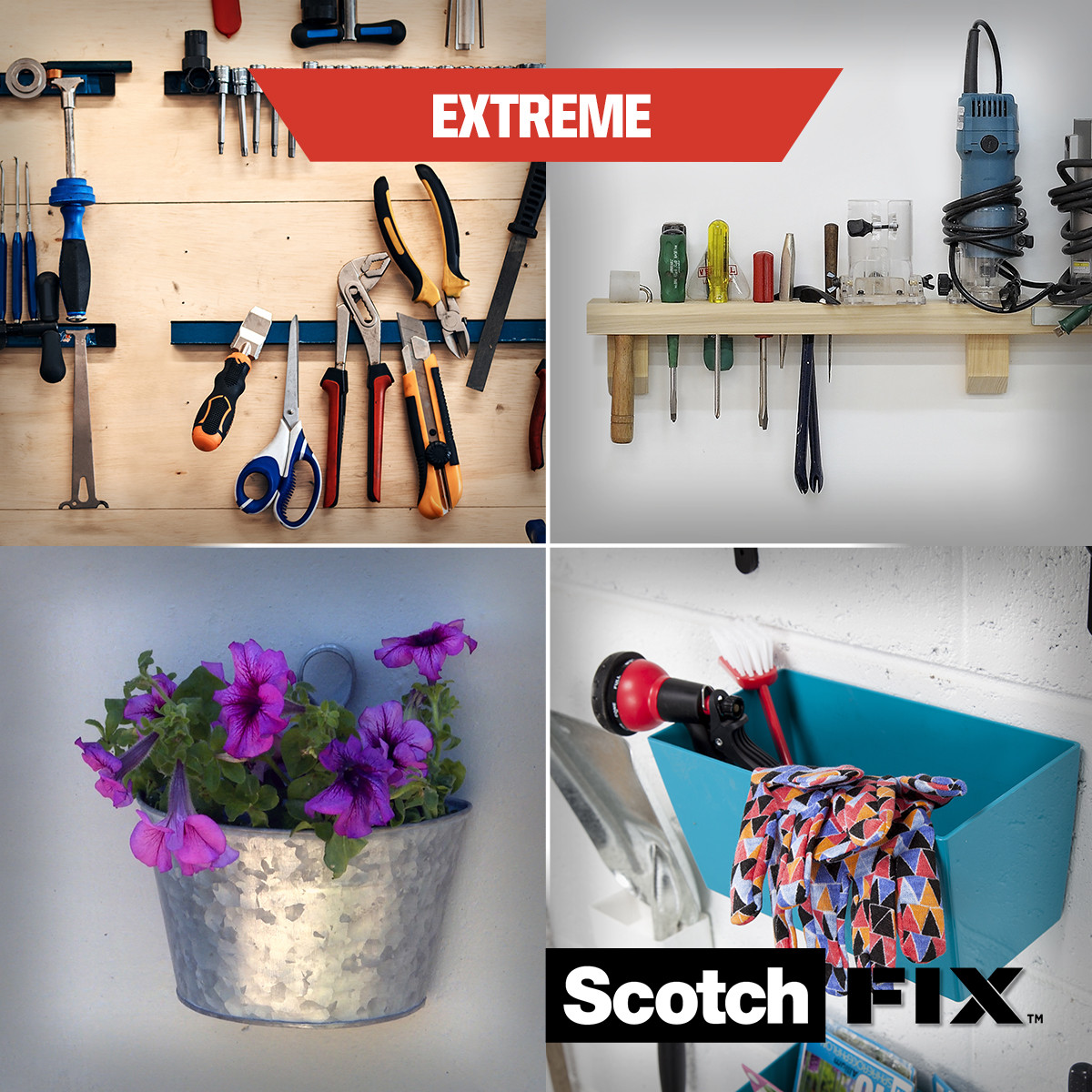 Supermocne listwy montażowe Scotch-Fix™ 25 mm x 76 mm 8 pasków